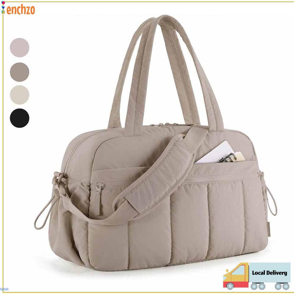 เอนชโซ กระเป๋าดัฟเฟิลเดินทางสําหรับผู้หญิง,กันน้ําความจุขนาดใหญ่สไตล์เมฆฟิตเนสกระเป๋า,สไตล์แยกแห้งและเปียกน้ําหนักเบาทริปสั้นพร้อมโยคะยิมกระเป๋าถือส