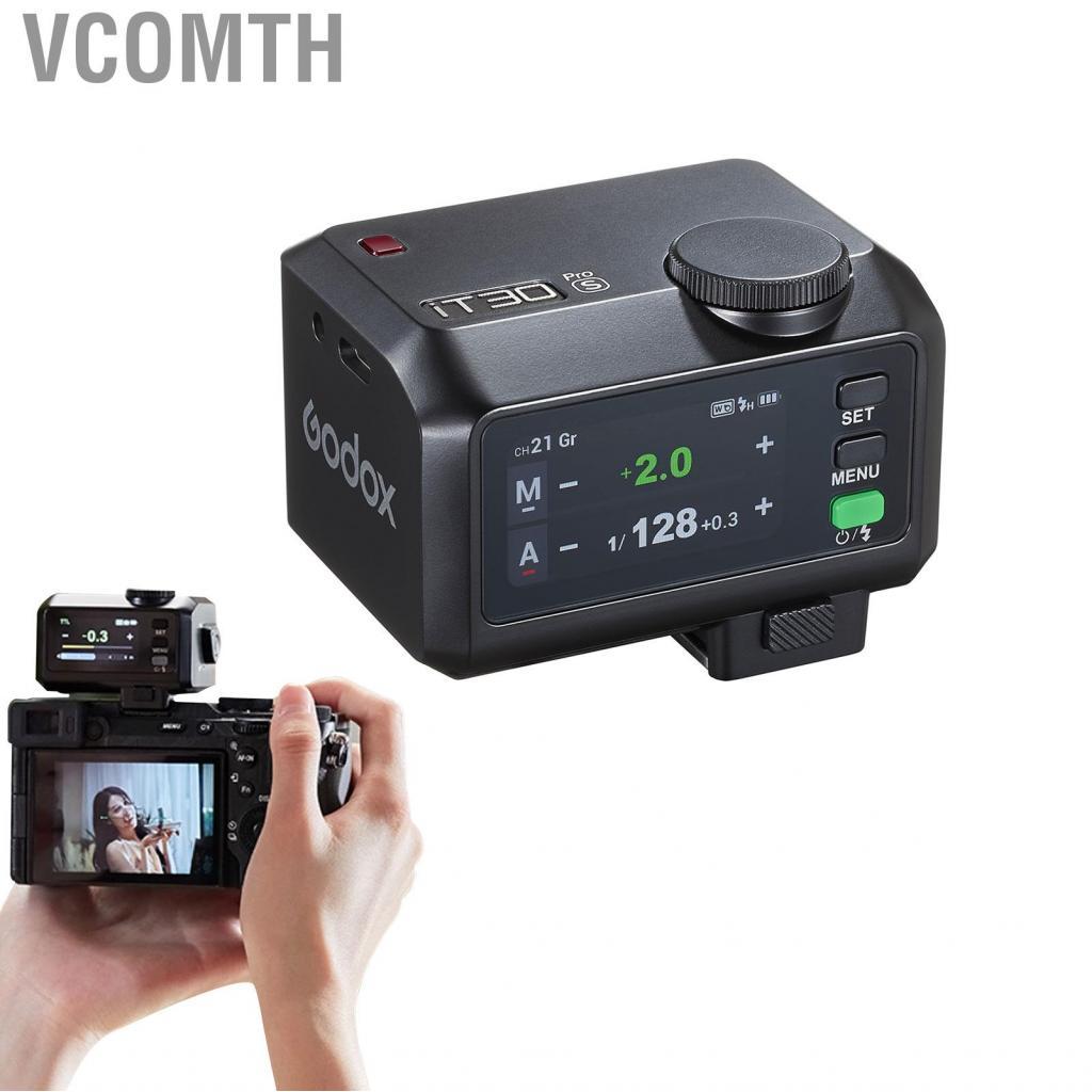 Vcomth Vcomth Godox Mini iT30Pro S iT30 Pro สำหรับ Sony TTL ไฟฉายหน้าจอสัมผัสไร้สายแบบพกพา HSS 1/800