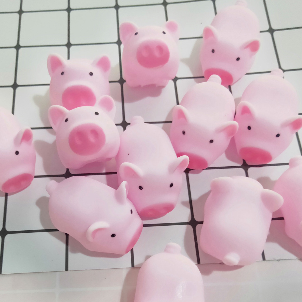 11.04a Piglet Pinch Scream น่ารักสีชมพู Prank ของเล่น Vent Piglet Pinch Pinch Pinch Scream Decompres