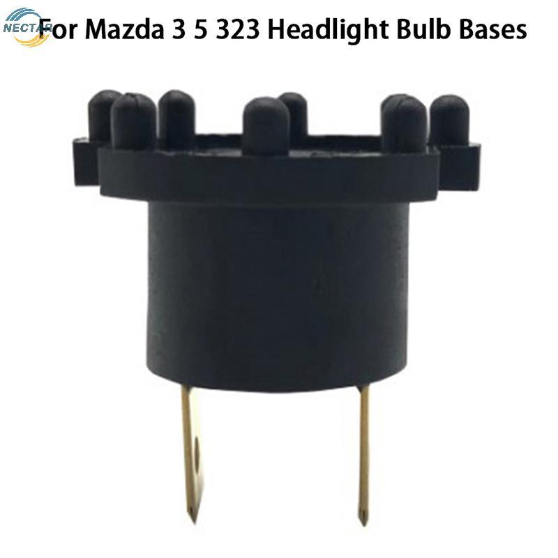 TAR ใหม่ 1PCS สําหรับ MAZDA 3 5 323 ไฟหน้าหลอดไฟฐานของแท้สําหรับ MAZDA 2 De 3 323 Bk Bj ไฟหน้าซ็อกเก