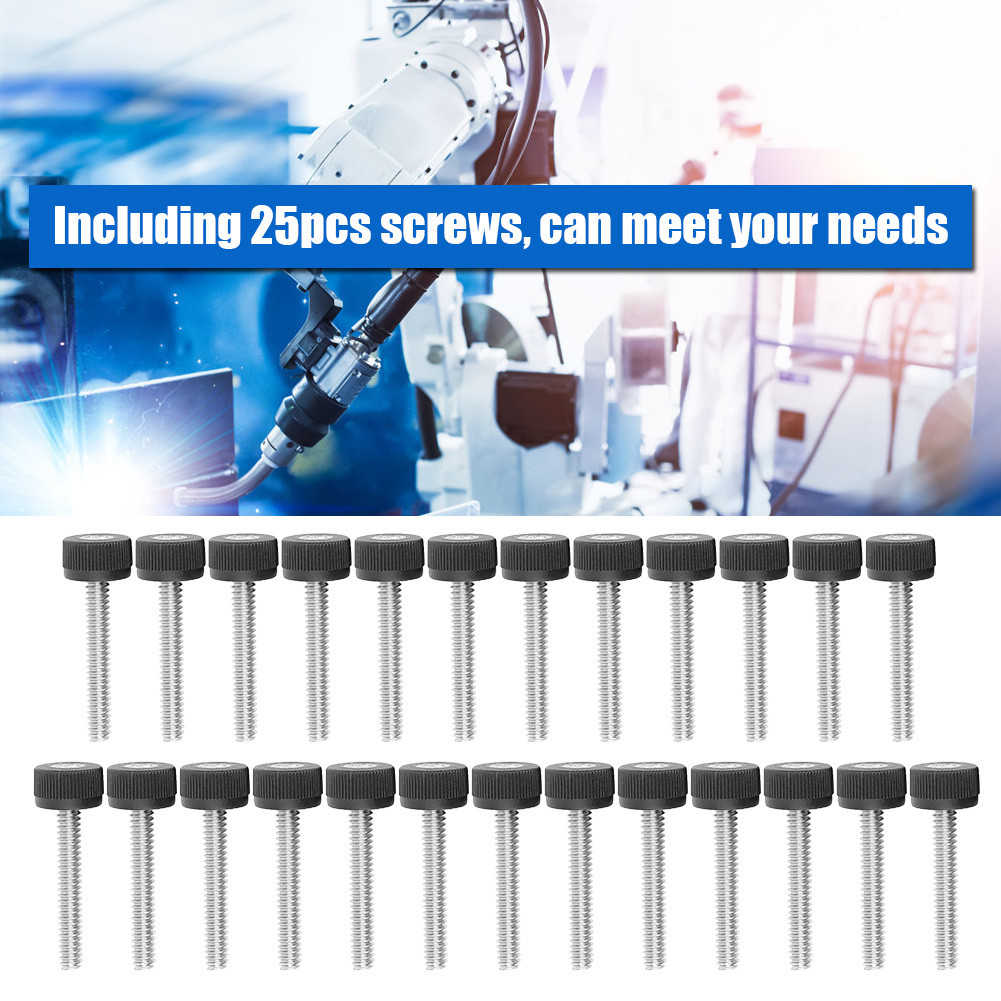 Screw Knurled 6-32 ชิ้นส่วนหุ่นยนต์อุตสาหกรรมเกลียวเต็มสำหรับ