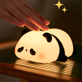 ของขวัญวันวาเลนไทน์ การ์ตูนแพนด้าโคมไฟกลางคืนห้องนอนแสงโดยรอบสก์ท็อปเครื่องประดับของขวัญซัพพลาย