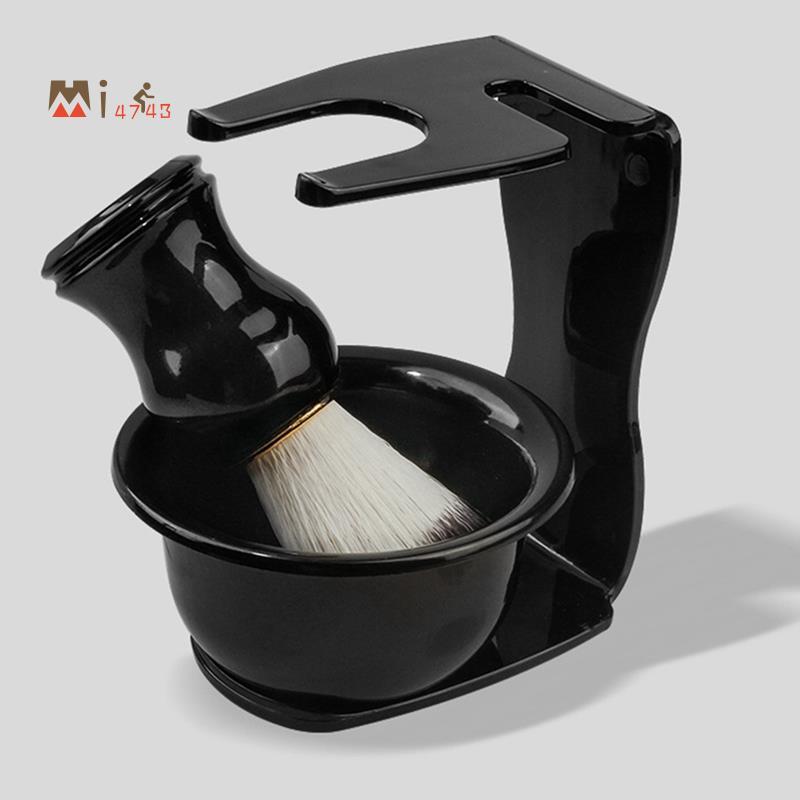 Mi4743Mens Shaving Bowl Brush Set Barber Shop Shaving Tools Washing Face Shaving Bowl Brush ใช้งานง่