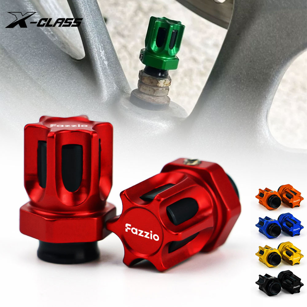 สําหรับ YAMAHA Fazzio รถจักรยานยนต์ยางวาล์วหมวก 2 ชิ้น CNC ล้อยางวาล์ว Stem Caps Airtight ครอบคลุม