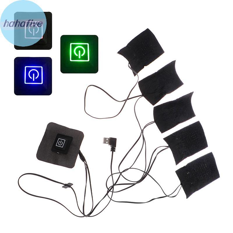 HAHA 5Sheep ชุด USB ไฟฟ้าอุ่นแจ็คเก็ตฤดูหนาวความร้อนเสื้อกั๊กสําหรับ DIY อุ่นเสื้อผ้า TH