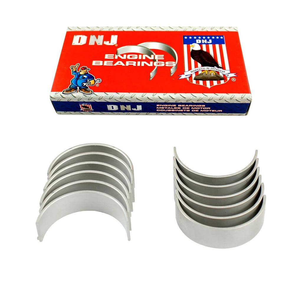 DNJ RB860.10 Rod Bearings Set Oversize .010 เข้า. (.25mm) สําหรับ 06-13 BMW 3.0L L6 DOHC Naturally A