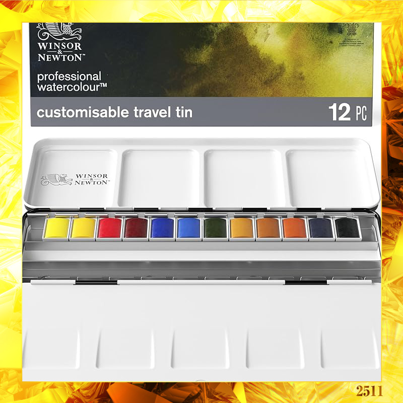 Winsor & Newton Professional Watercolor 12-Color Travel Set