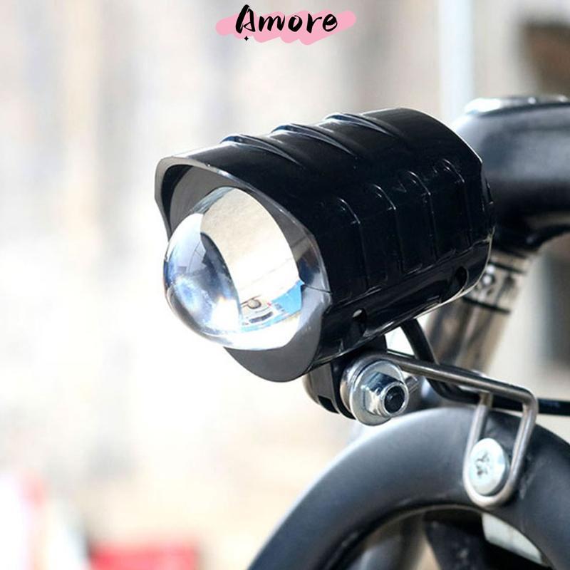 Electric Bike LED Front Light E-Bike  2 in 1 Waterproof Horn Headlight