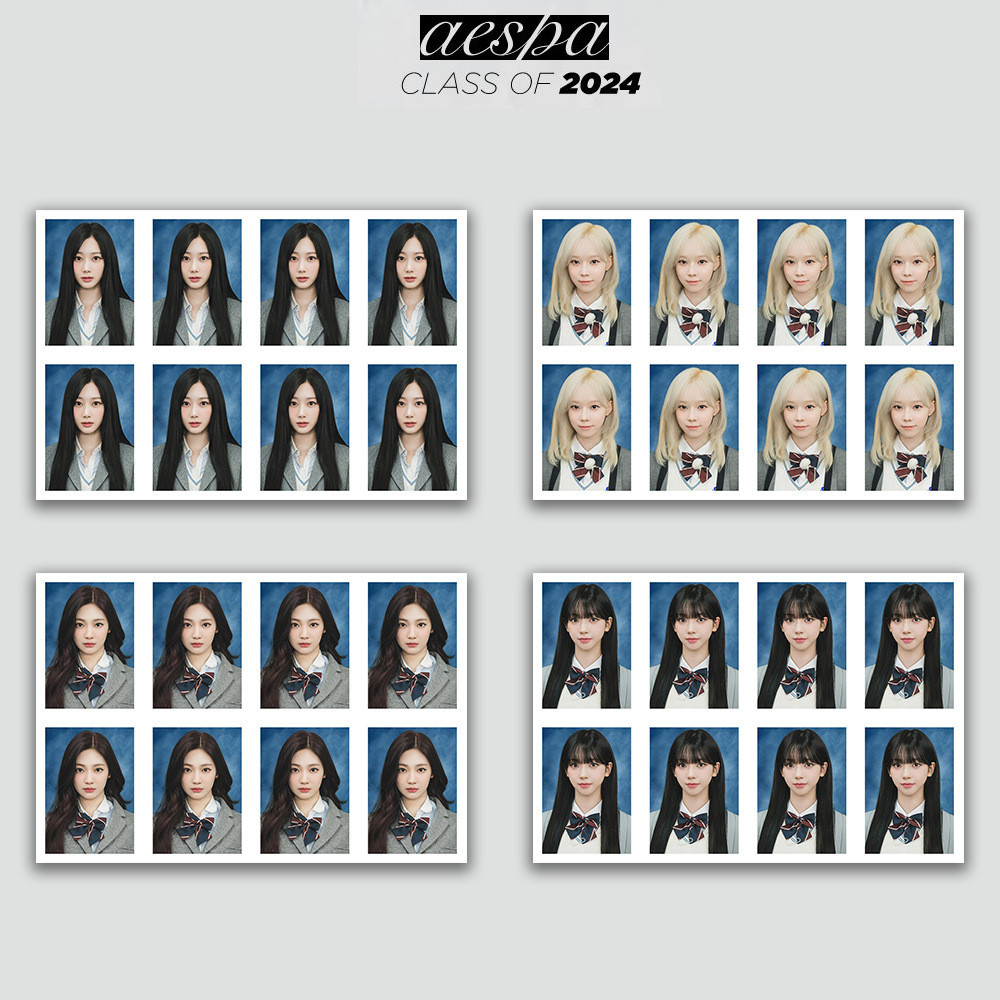 Aespa Class of Merchanting Photo 3 ซม. เอกสาร Care Passport Photo Karina Grapefruit #FUY521O#