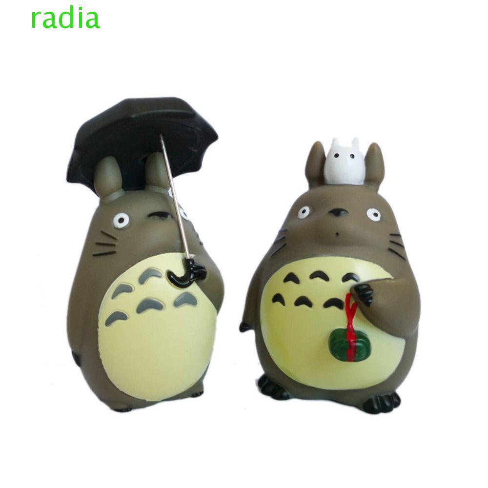 RADIANTZAP Totoro Action Figure,อะนิเมะการ์ตูนเพื่อนบ้านของฉัน Totoro รูป,สะสมตุ๊กตา PVC เครื่องประด