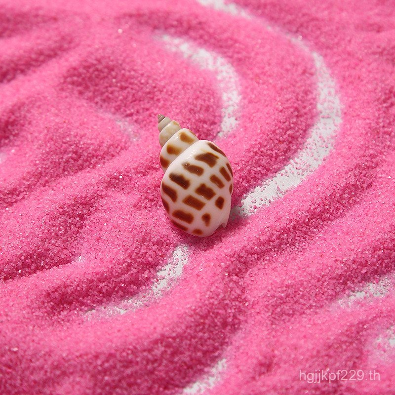 Handmade 0.5kg Quartz Sand [Beach] ทรายตกแต่ง Fine Sand สีทราย diy สีชมพูภูมิทัศน์ Fine Sand Influen