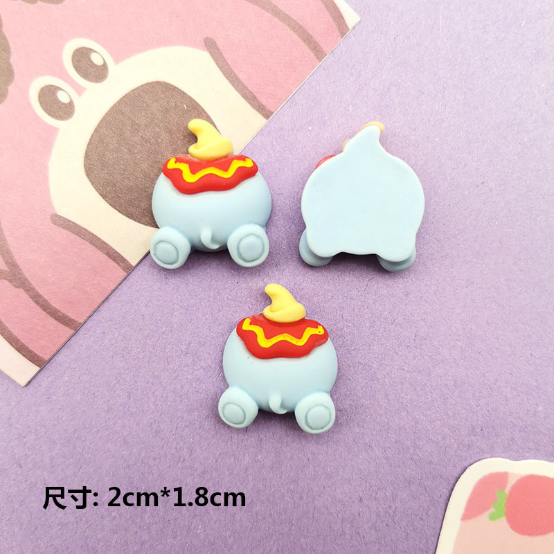 10ชิ้นการ์ตูนสตรอเบอร์รี่หมีลูกเป็ดหัวสัตว์ก้นอุปกรณ์เรซินทําเองกรณีโทรศัพท์กิ๊บถ้วยน้ําเครื่องประดับวัสดุ - รูปที่ 2