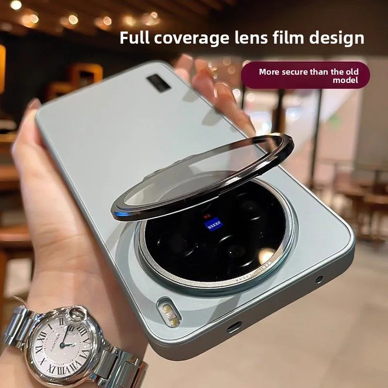 หรูหรา Matte เคสโทรศัพท์พร้อมที่ใส่เลนส์สําหรับ Vivo X300 Pro X300 X200ULTRA กันกระแทก
