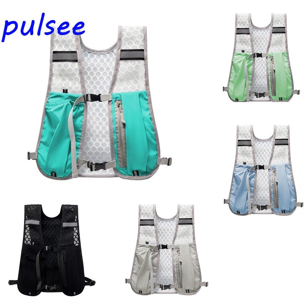 เสื้อกั๊กวิ่งพร้อมที่วางโทรศัพท์กันน้ําและซองขวดน้ํา, น้ําหนักเบากับเทคโนโลยีสะท้อนแสง เพื่อการขี่จักรยานและการทำ outdoor activities