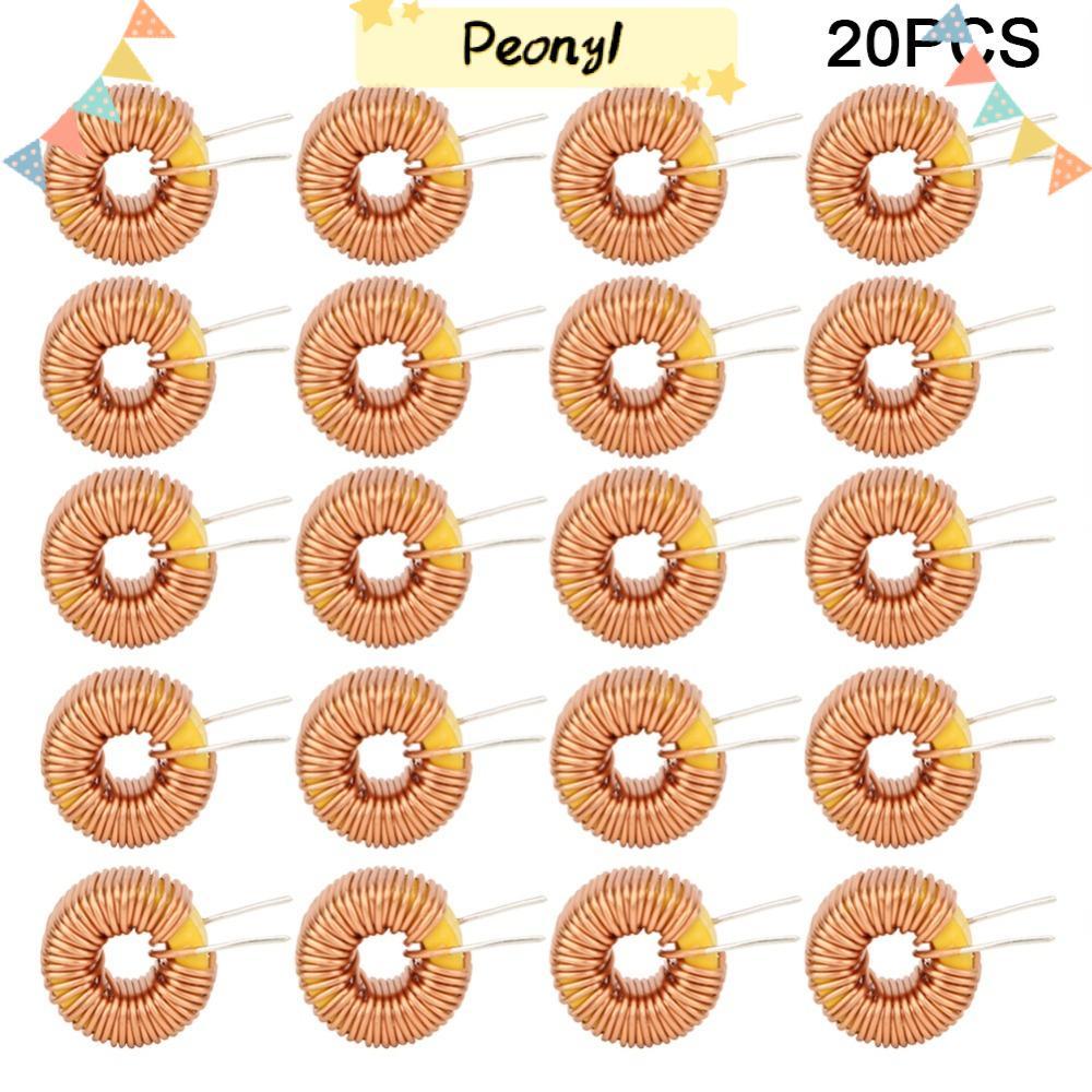 PEONY 20PCS Toroid Inductor Wire, 100UH แนวตั้ง Toroidal Inductor, ความต้านทานต่ํา 0.6 มม. Toroidal 