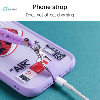 สายเชือกคล้องโทรศัพท์มือถือ ป้องกันการสูญหาย -cross Body Phone Case Lanyard No-hole Lanyard สายคล้องคอโทรศัพท์แบบปรับได้