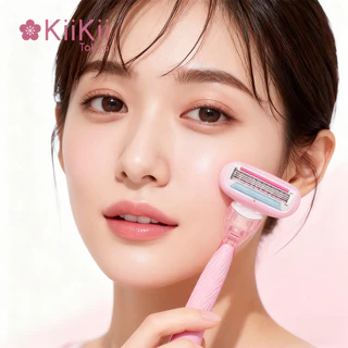 KiiKii Beauty มีดโกนขนผู้หญิง ที่โกนขนรักแร้ ใช้งานง่าย ใบมีดเปลี่ยนได้ สแตนเลสคมทน ไม่มีรอยดำ