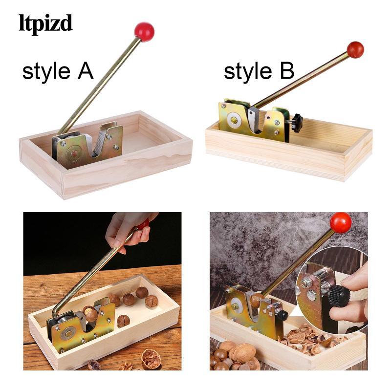 GARENDFE ที่เปิดแมคคาเดเมีย ที่เปิดเกาลัด ที่ปอกเกาลัด เครื่องแคร็กเกอร์คลิปเกาลัดอเนกประสงค์สําหรับถั่ว ถั่ว Heavy Duty Nut