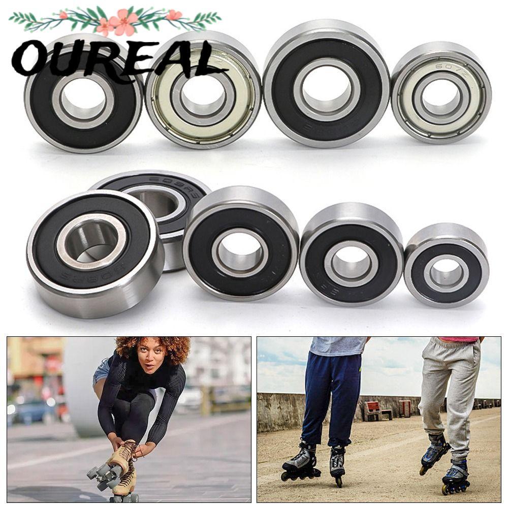 OUREAL 1 ชิ้นเครื่องพิมพ์, 608ZZ 608RS 609ZZ 609RS Double Shield Ball Bearing, แบริ่งเหล็กร่องลึก 60