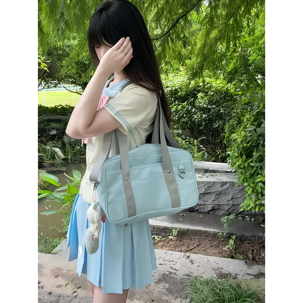 Woodong Shop กระเป๋าเครื่องแบบหญิงสไตล์ JK สำหรับหน้าร้อน ออกแบบมาเพื่อความคล่องตัวในการสวมใส่ทุกวัน
