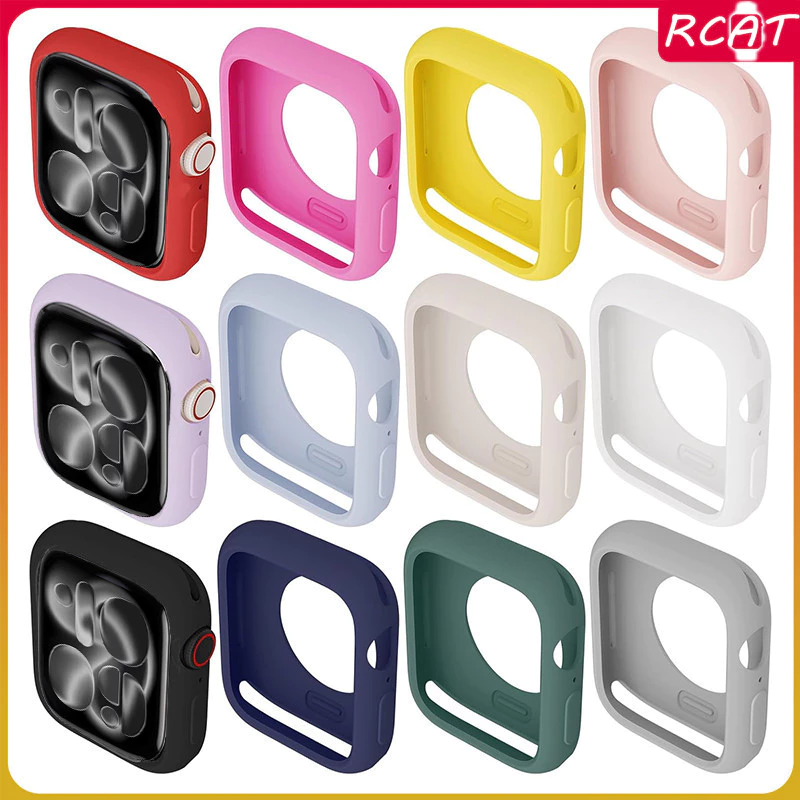 กรณีฝาซิลิโคนยาง for Apple Watch Iwatch Ultra/Ultra 3 2 Series 11 10 9 8 7 6 SE 3 2 5 4 3 2 1 49 46 45 41 44 40 42 38มม