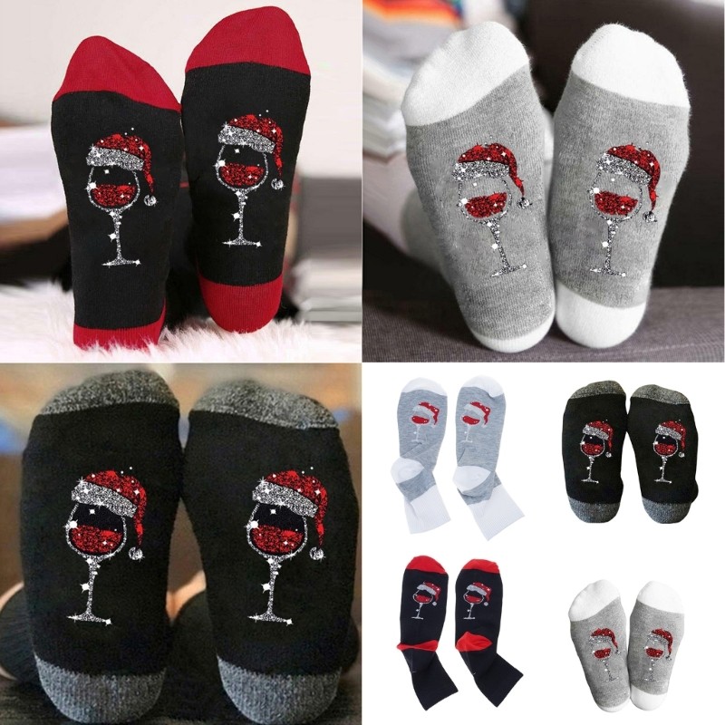 Orangesea Novelty Crew Socks Casual Boot Socks Crazy Funny Ankle Socks ถุงเท้าคริสต์มาส