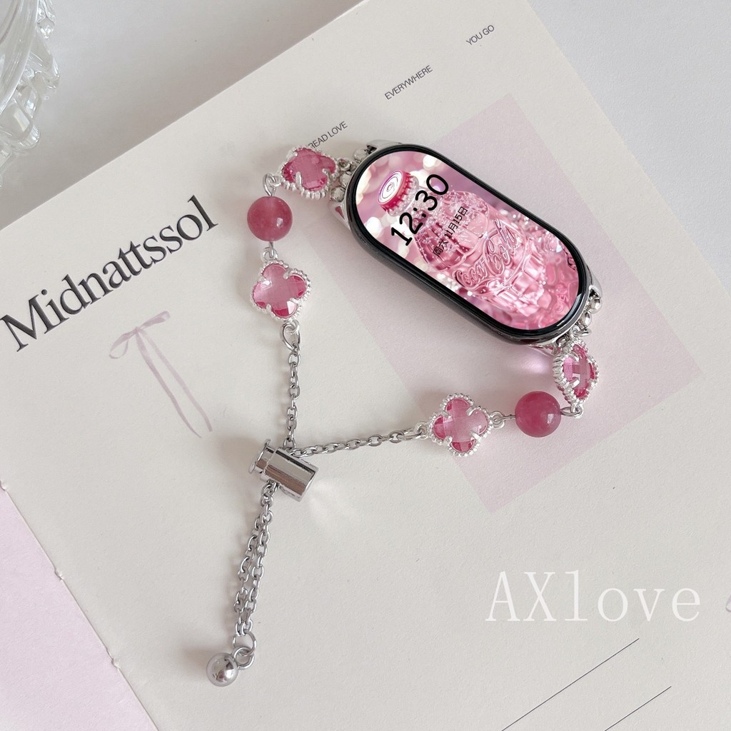 ใหม่สร้อยข้อมือลูกปัดหินธรรมชาติสําหรับ เสี่ยวหมี่ วงดนตรี 10 9 8 7 6 5 4 3 เอ็นเอฟซี สายสําหรับ เรดมี่ นาฬิกา 6 5 4 สายรัดข้อมืออุป – โปรปัง