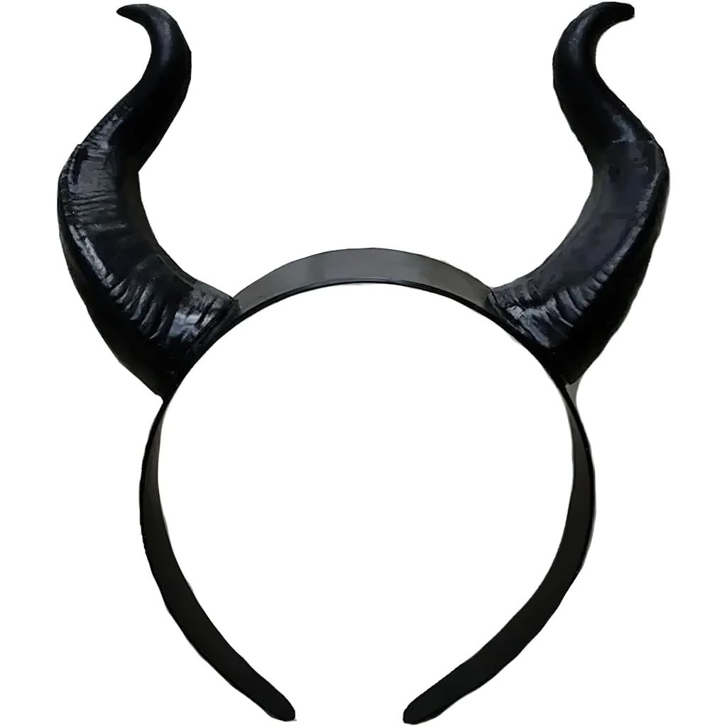 Maleficent Horns แถบคาดศีรษะ Dragon Devil Horns ฮาโลวีนแต่งตัวผมสําหรับปาร์ตี้คอสเพลย์เครื่องแต่งกาย