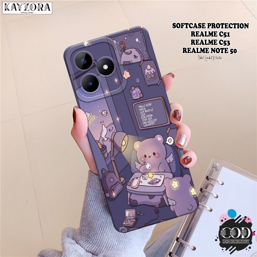 เคส HP Realme C51 / C53 / Note 50 - เคสแฟชั่นการ์ตูน - เคส Realme C51 / C53 / Note 50 Softcase - เคส