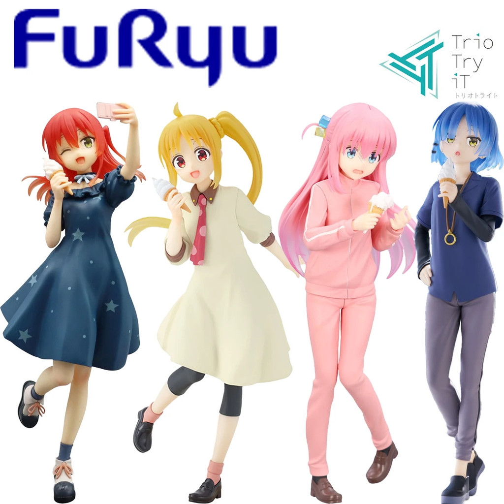 ในสต็อก Furyu Prepainted Trio-try-it Figure Bocchi The Rock! Kita Ikuyo Yamada Ryou Ijichi Nijika Go
