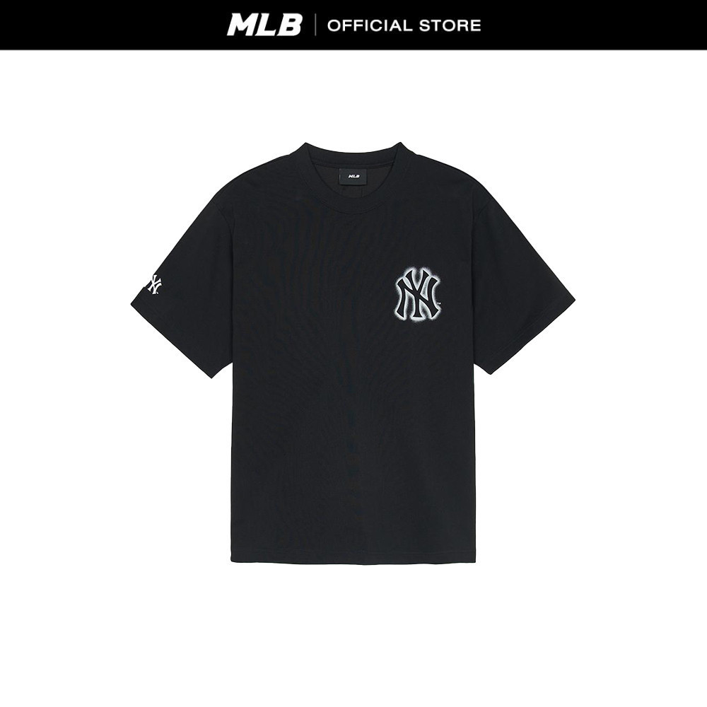 MLB เสื้อยืด ยูนิเซ็กส์ Basic Mega Logo Oversized-Fit T-Shirt รุ่น 3ATSB0353 50BKS สีดำ
