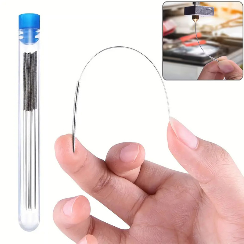 3D Printer Nozzle Cleaning Kit 0.2-0.4mm Stainless Steel Nozzle Cleaning Needles Cleaner For Car Wip