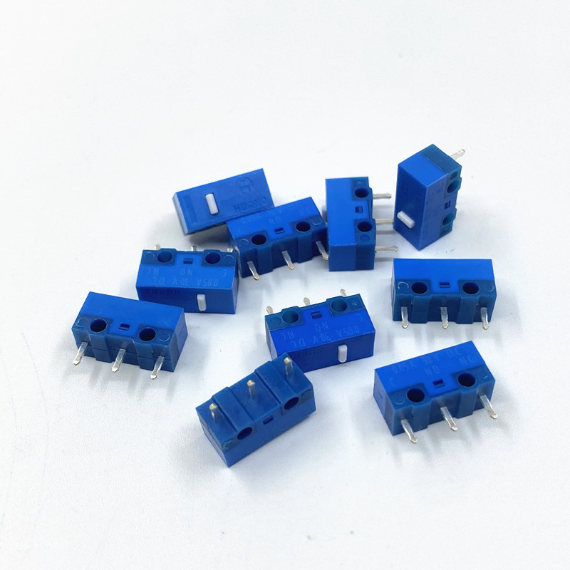 HUANO HUANO Mouse Micro Switch Blue Shell White Dot Razer Logitech Universal Button Accessories 20 ล