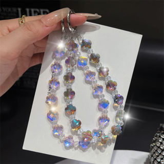 ลูเคน ใหม่คริสตัลขนาดเล็กโคลเวอร์ลูกปัดโทรศัพท์โซ่บนโทรศัพท์…