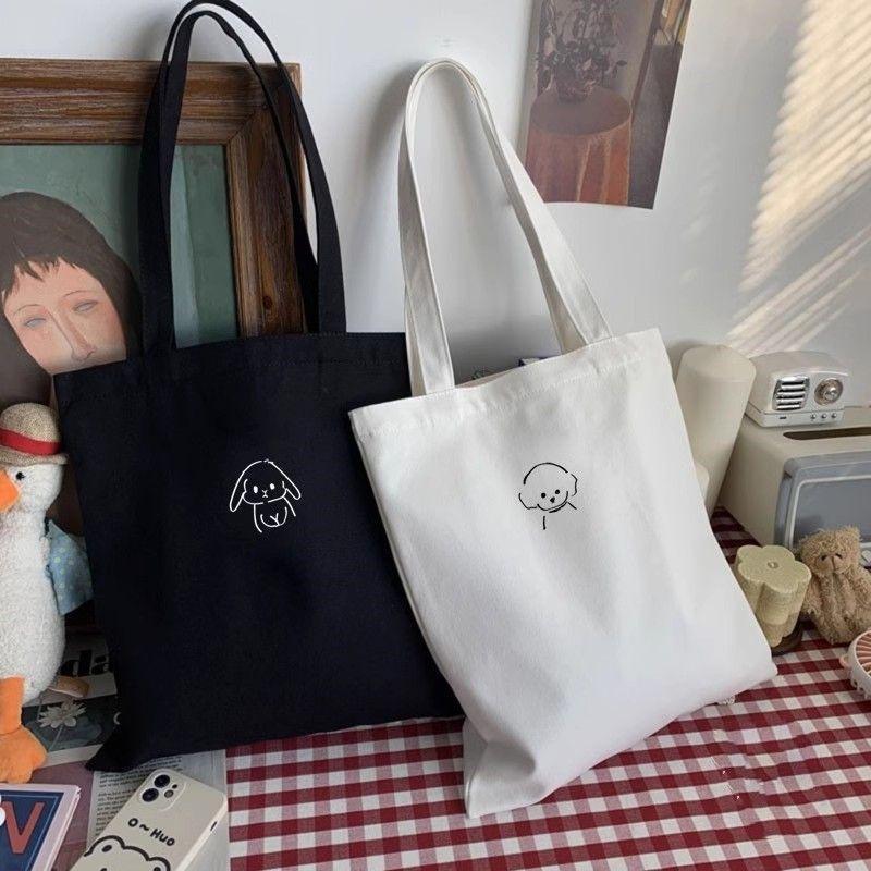 กระเป๋าสะพายไหล่เยาวชนเรียบง่าย, ซิป, วัสดุผ้าฝ้าย, เหมาะสำหรับนักเรียน, กระเป๋านักเรียน, สไตล์เกาหลี, ลำลองและวรรณกรรม,