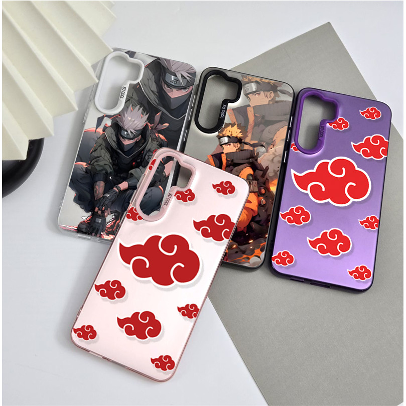 สําหรับ Samsung Galaxy S25 S24 S23 Ultra S24FE S25FE Matte อะนิเมะ NARUTO Itachi เลเซอร์ IMD Hard Cover - รูปที่ 6