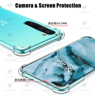 สําหรับ OnePlus Nord OnePlus Z OnePlus 8 Nord 5G AC2001 AC2003 ยืดหยุ่นซิลิโคนเหลวใสกึ่งโปร่งใส Anti-Yellowing ฝาครอบ 4 มุมป้องกันกรณีเยลลี่