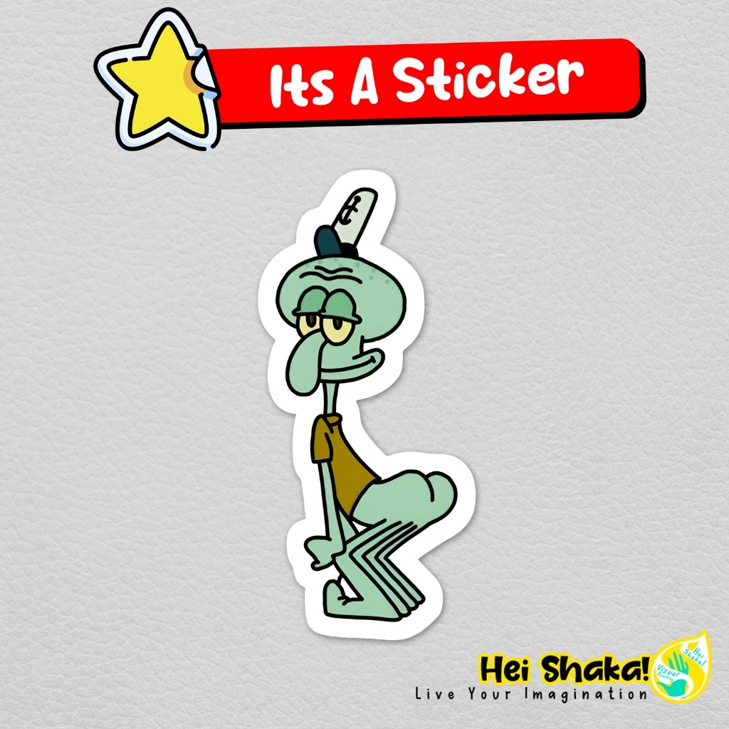 Squidward Twerking สติกเกอร์การ์ตูน Spongebob ไวนิลสติกเกอร์กันน้ํา