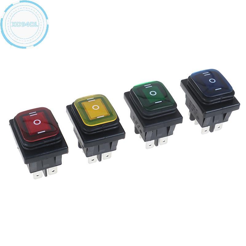 Xo94ol 1PC 30A/250V 6Pin กันน้ํา Auto เรือสลับ Rocker สวิทช์ LED 12V 220V TH