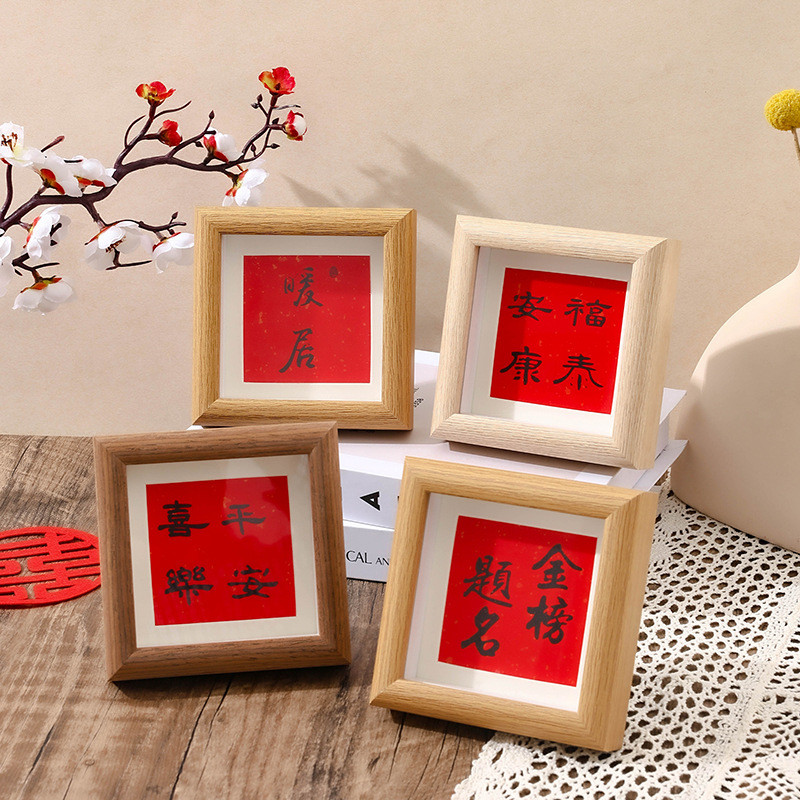 กรอบรูป 4x6 นิ้ว กรอบรูป a4 ทําด้วยมือสีน้ํามันพาสเทลทําเองติดตั้งที่เรียบง่ายมินิกลวงกรอบรูปขนาดเล็