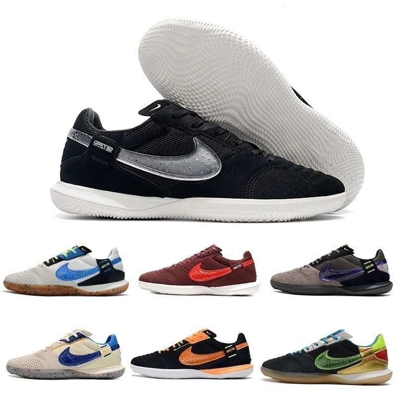 Nike888 time streetgato MD ฟุตซอล IC คุณภาพพรีเมี่ยม Black1 รองเท้าฟุตบอลผู้ชาย