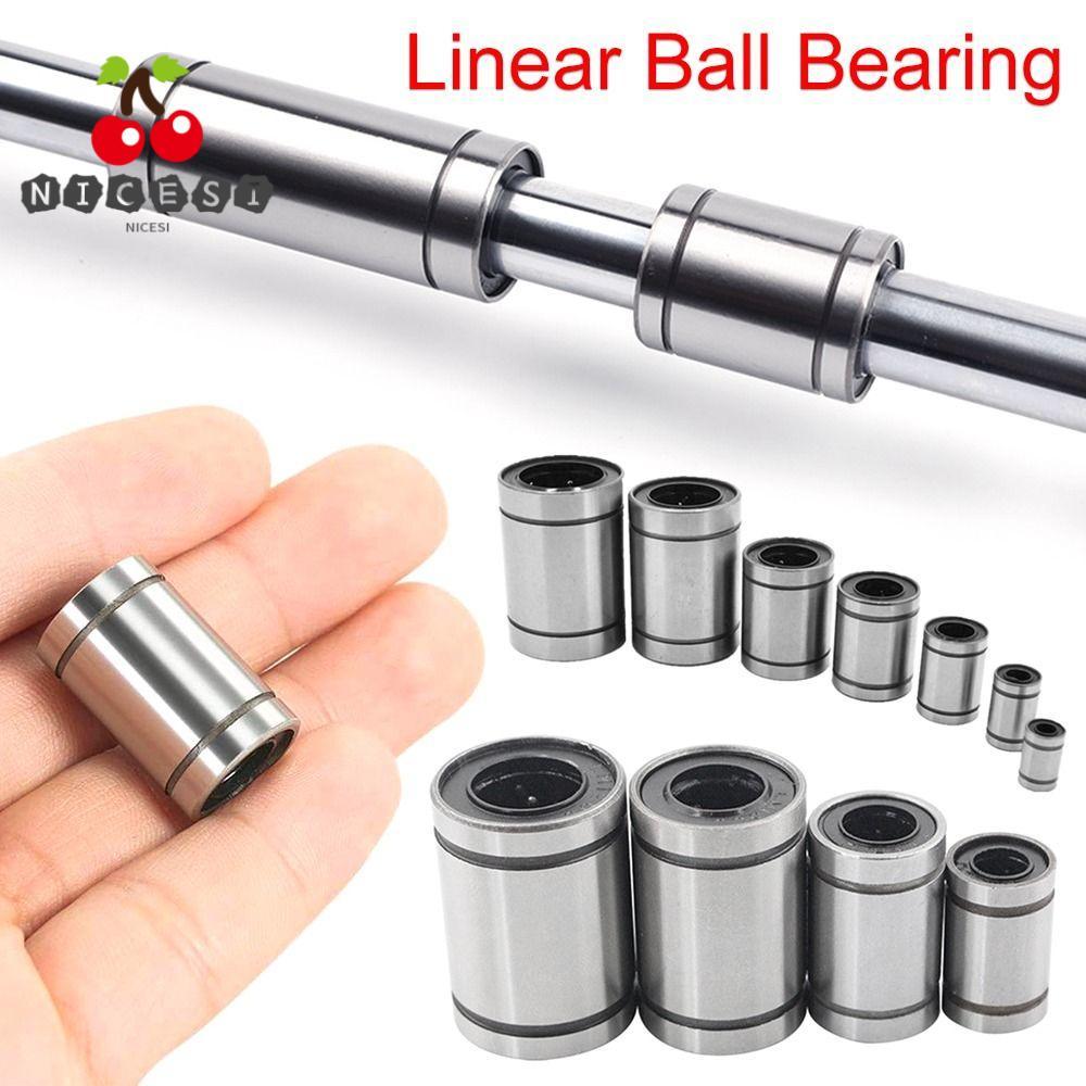 NICESI Bushing Steel ทนทานสําหรับเครื่องพิมพ์ CNC Part LM8UU LM10UU LM12UU LM16UU