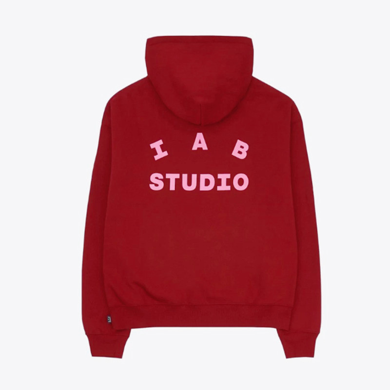 10th Anniversary IAB STUDIO ชายและหญิงคู่ลําลองหลวม High Street Tee Daily Terry เสื้อกันหนาวมีฮู้ด 0
