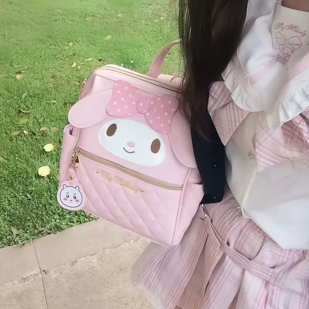 กระเป๋าเป้สะพายหลังแบบการ์ตูน kawaii สำหรับสาวๆ ออกแบบ 3D พร้อมคุณภาพสูงและสไตล์หรูหรา