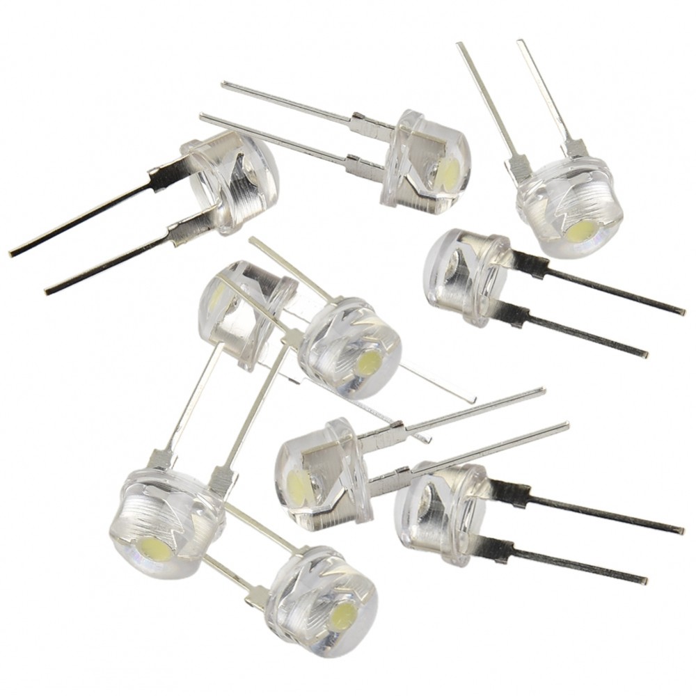 LED Emitting Diodes หลอดไฟ LED Emitting Diode ผ่านรูใหม่เอี่ยม