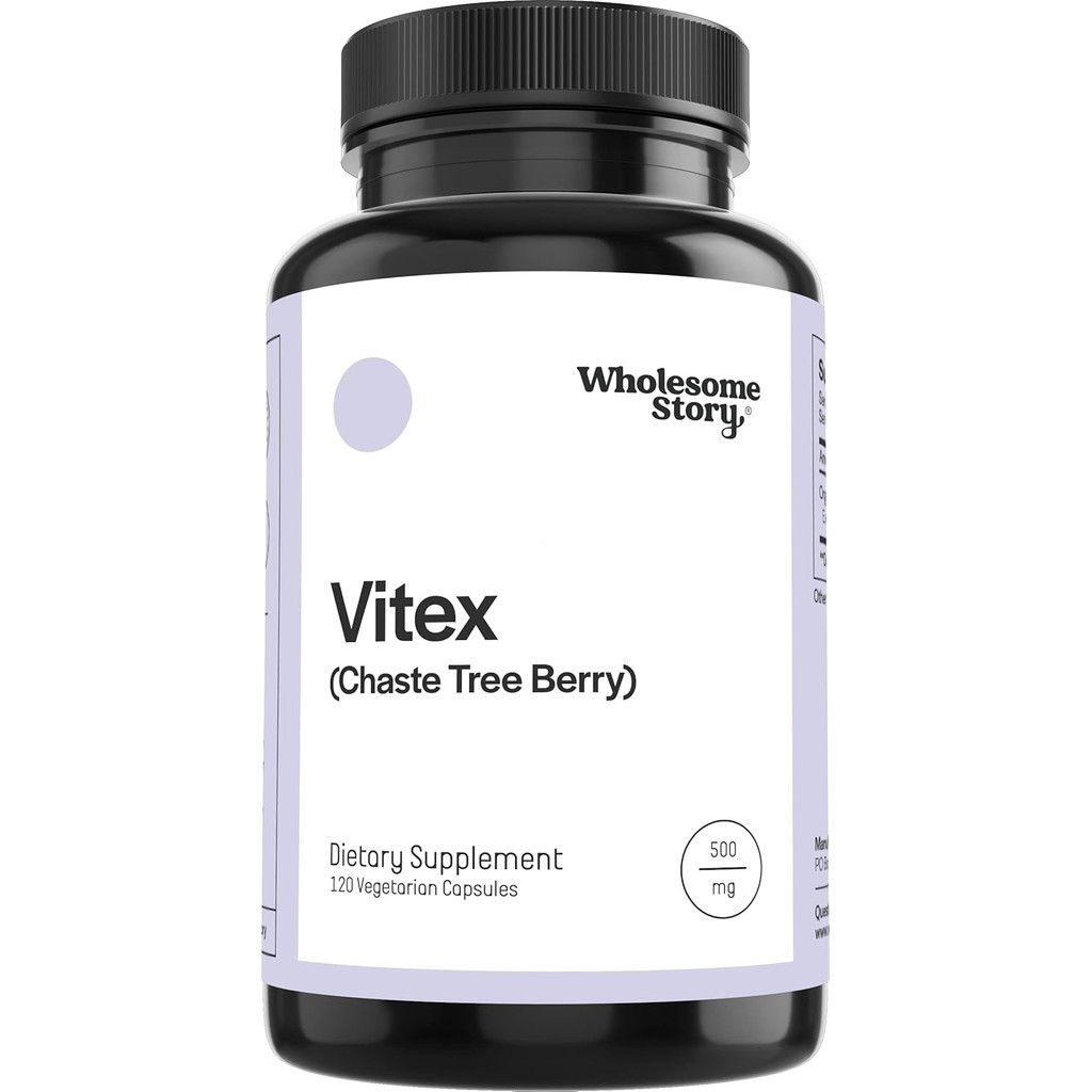 Wholesome Story Organic Vitex Chasteberry อาหารเสริมสําหรับผู้หญิง | ฮอร์โมนสมดุลการสนับสนุนการเจริญ