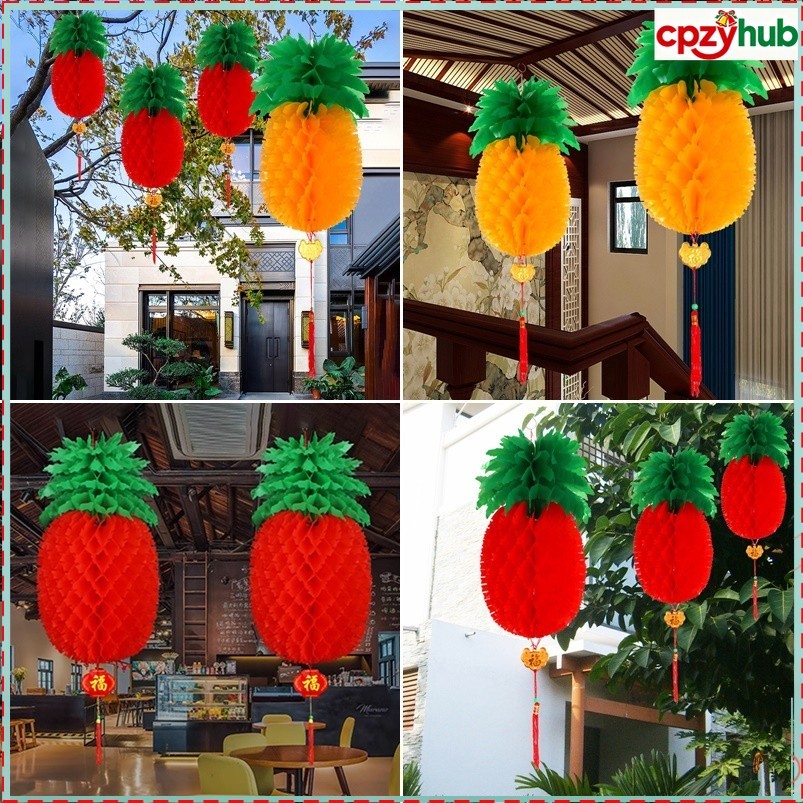โคมไฟรูปทรงสับปะรด แขวนได้ สีสันสดใส