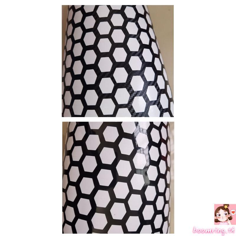 Boom PVC Decals Trim ฟิล์มไฟท้ายฝาครอบรังผึ้ง Gaphic สําหรับรถยนต์ดัดแปลง DIY ครอบคลุมฟิล์ม 48 x 30 ซม.