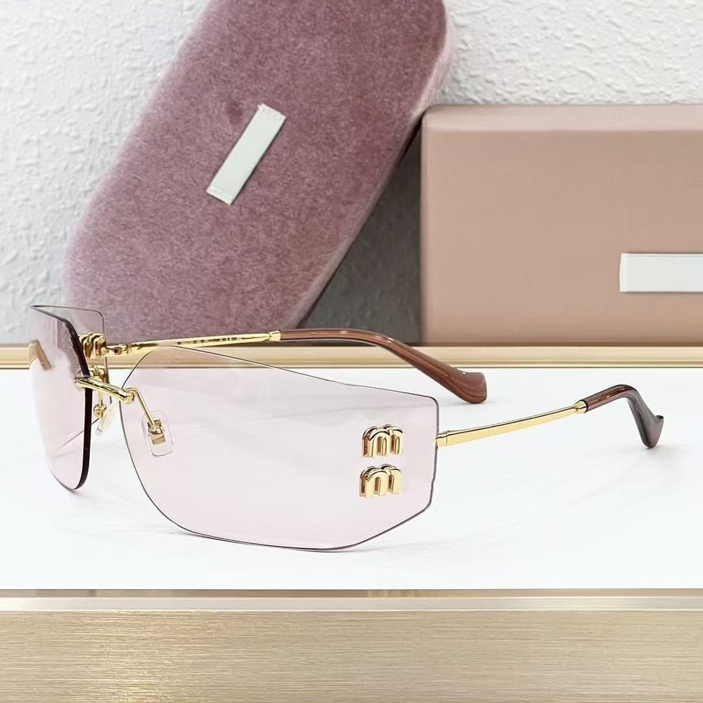 LEM1 MIU*MM New Frameless Goggles Zhang Yuan Y Same style sun protection outdoor party sunglasses tr