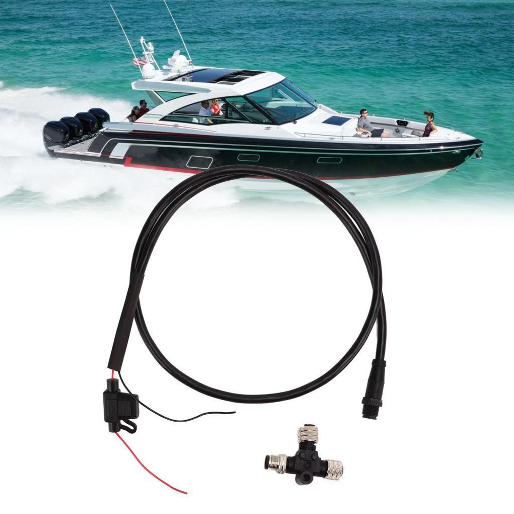 Backbone Cable T Connector สำหรับ NMEA2000 3A ฟิวส์ 5Pin M12 ด้าย IP67 กันน้ำ Navico Networks